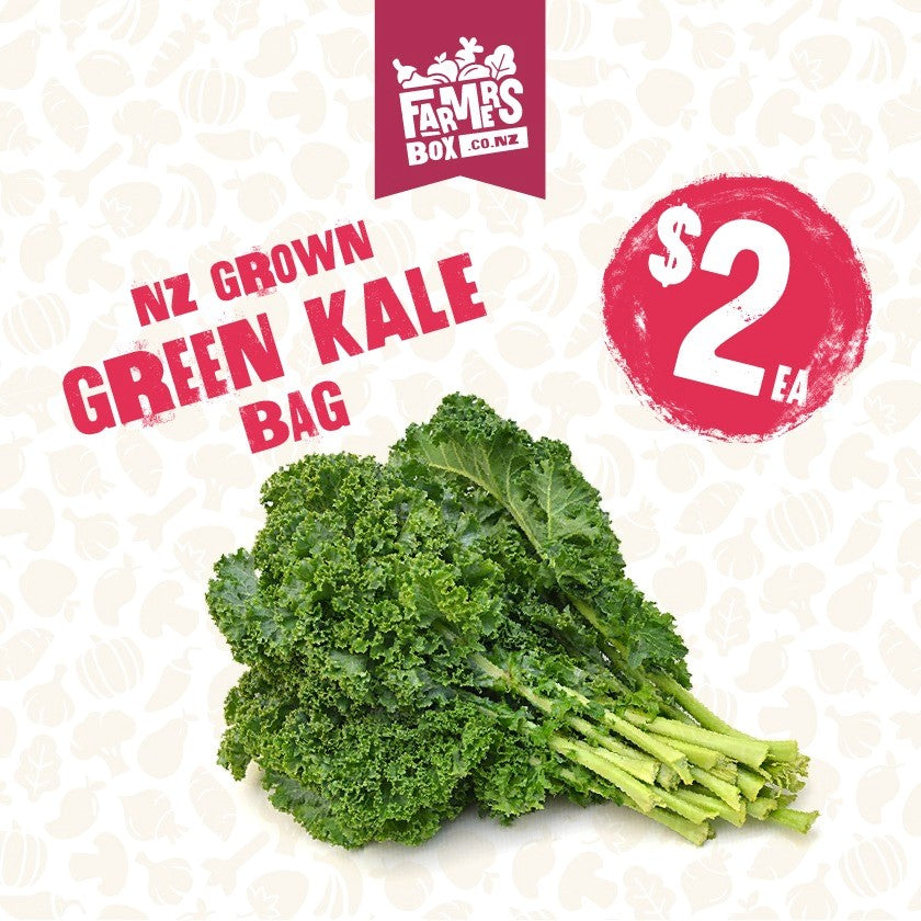 KALE CURLY GREEN BAG (kare mingimingi kakariki)