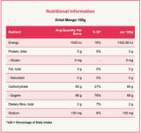 DRIED MANGO 100G